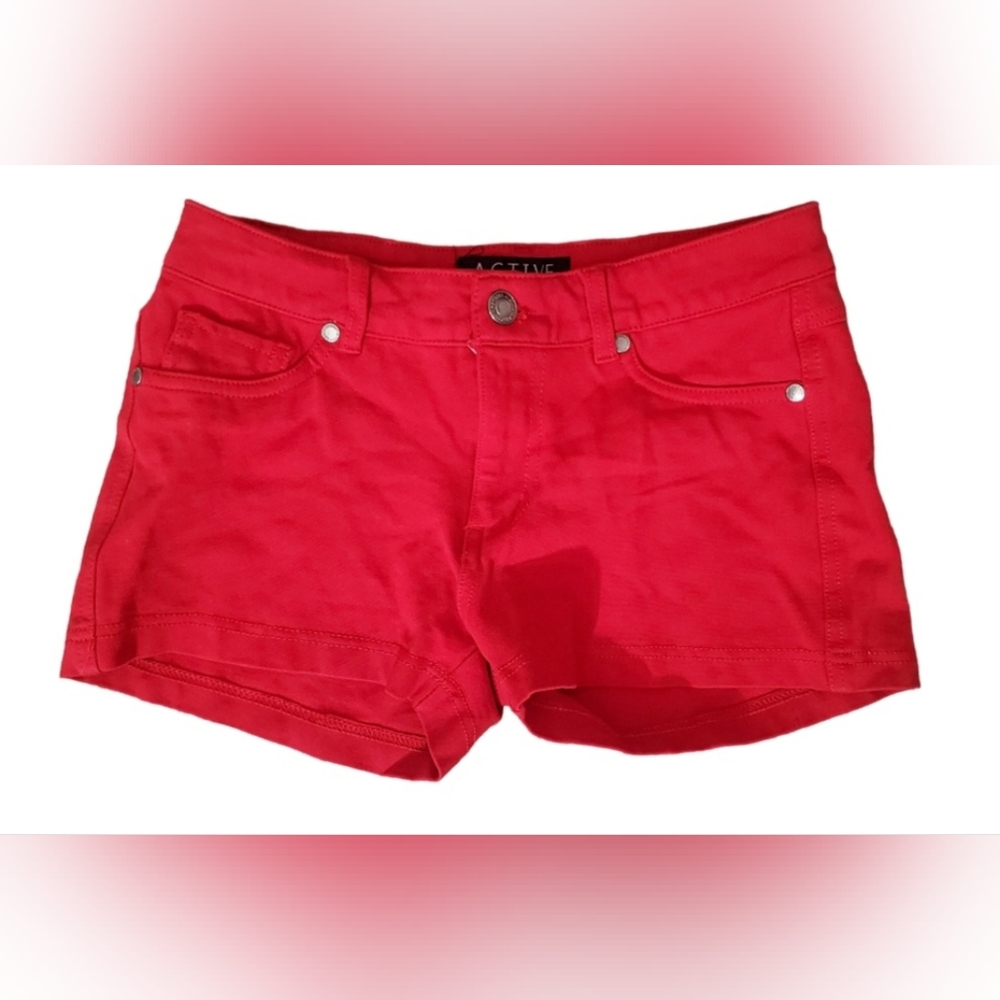 Active USA Red Daisy Duke Shorts Size Medium